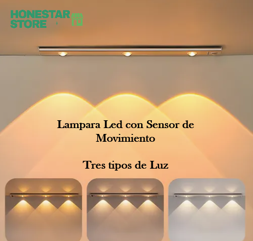 Lámpara LED con Sensor de Movimiento 40 cm