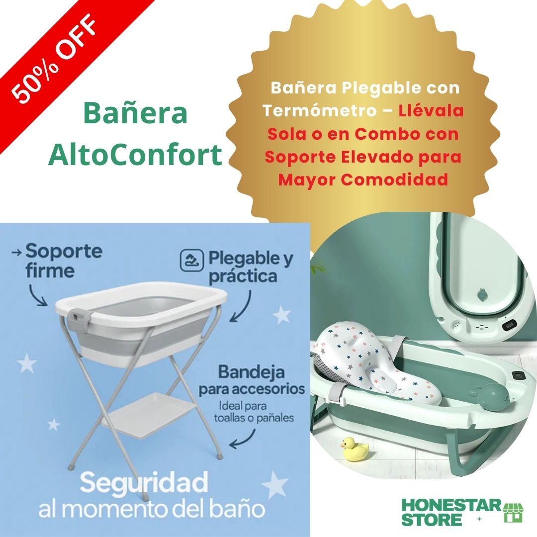 Bañera AltoConfort bebe | Rutina Feliz
