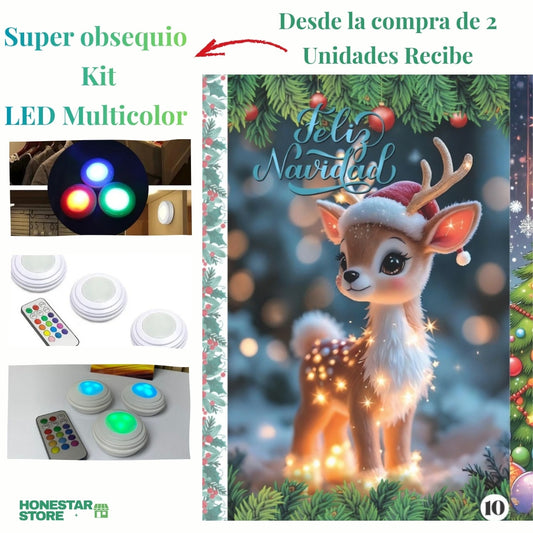 1 Cubrepuerta Navideña Premium + Obsequio