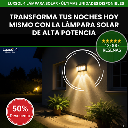 Luxsol 4 | Lámpara Solar